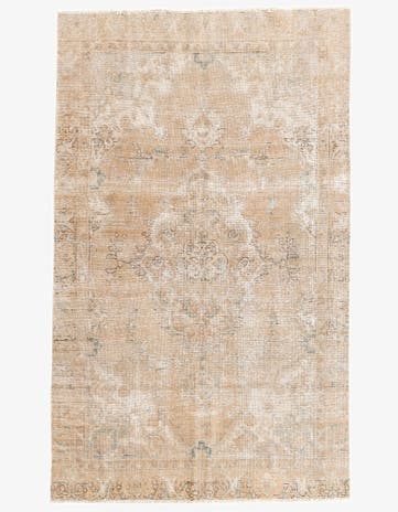 5' 7 x 9' 3 Hand Knotted Ultra Vintage Persian Wool Rug