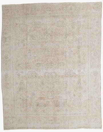 9' 3 x 11' 9 Hand Knotted Ultra Vintage Persian Wool Rug