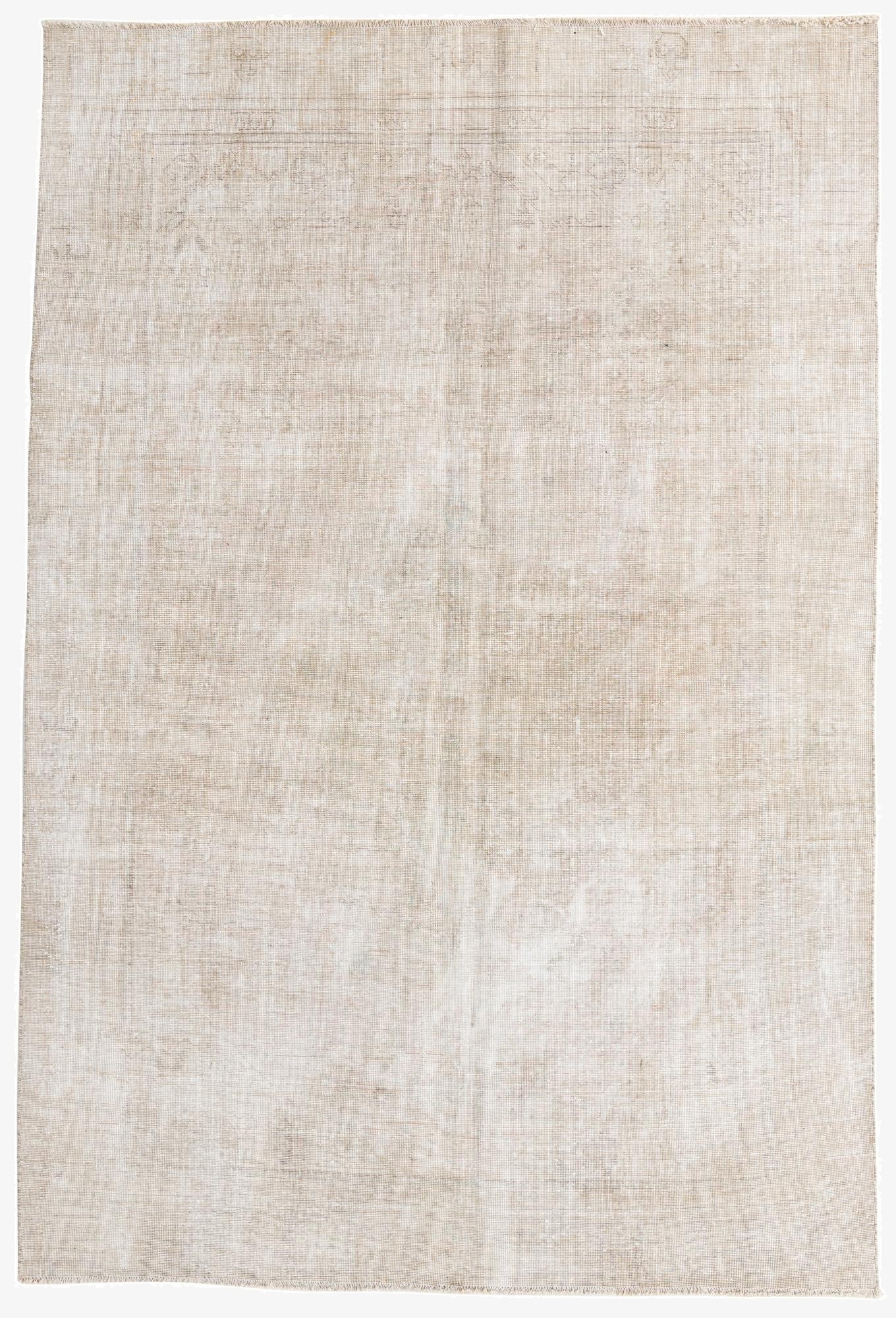 7' x 10' 4  Hand Knotted Ultra Vintage Persian Wool Rug