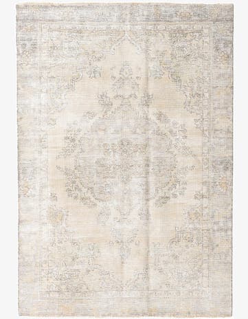 6' 1 x 8' 10 Hand Knotted Ultra Vintage Persian Wool Rug