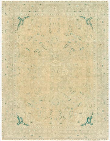 9' 6 x 12' 9 Hand Knotted Ultra Vintage Persian Wool Rug