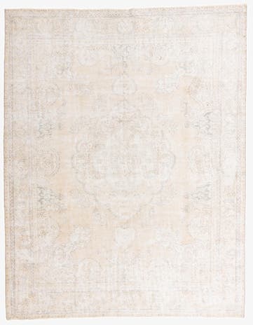 9' 9 x 12' 5 Hand Knotted Ultra Vintage Persian Wool Rug