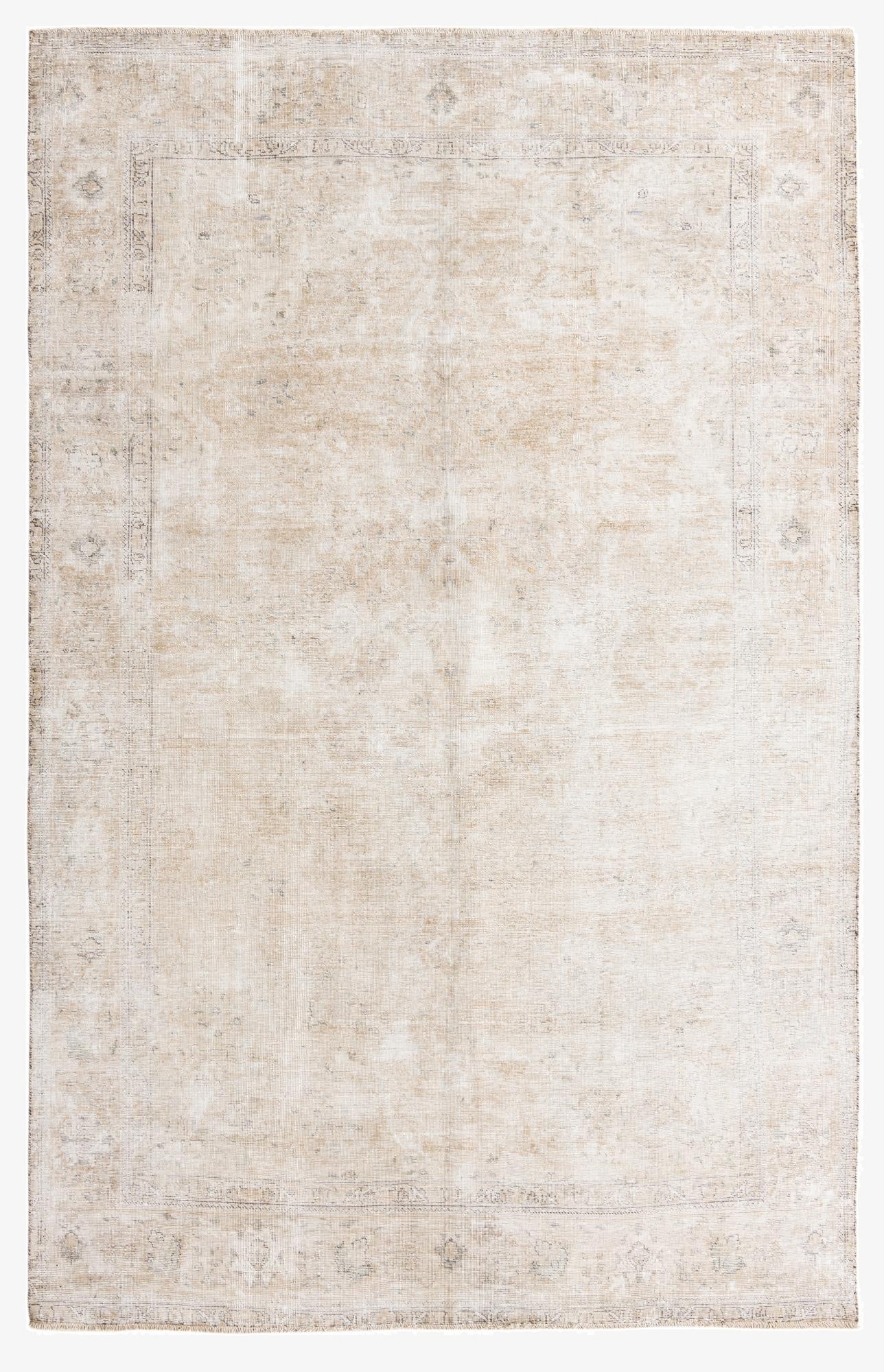 Primary image 6' 4 x 9' 9  Hand Knotted Ultra Vintage Persian Wool Rug