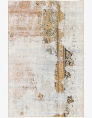 3' 3 x 5' Hand Knotted Ultra Vintage Persian Wool Rug