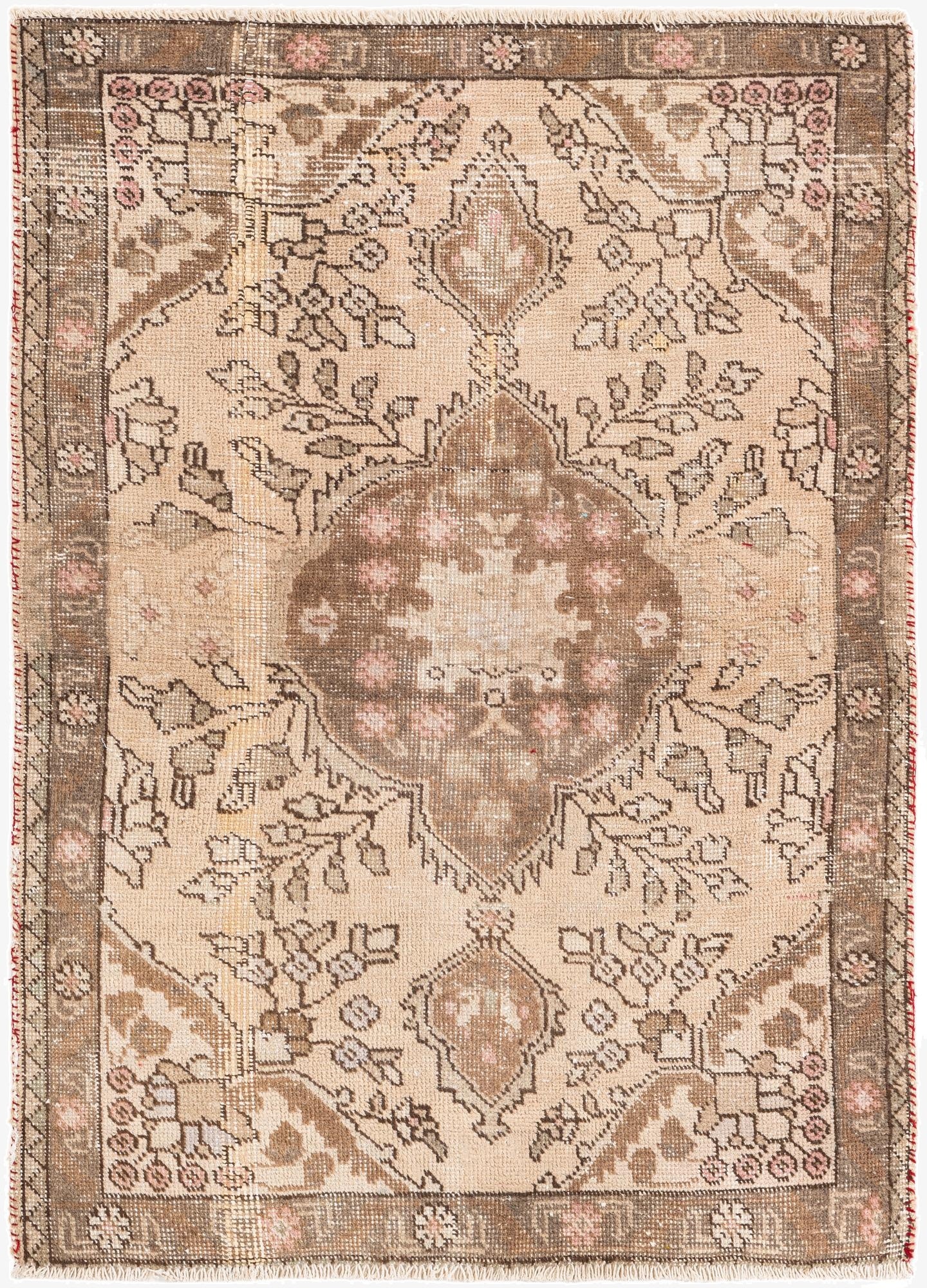 Primary image 3' 3 x 4' 6  Hand Knotted Ultra Vintage Persian Wool Rug