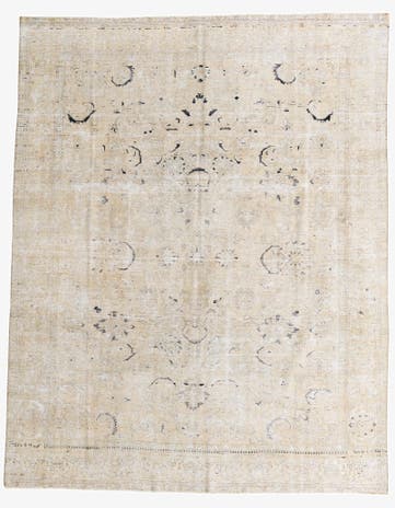 10' x 12' 6 Hand Knotted Ultra Vintage Persian Wool Rug