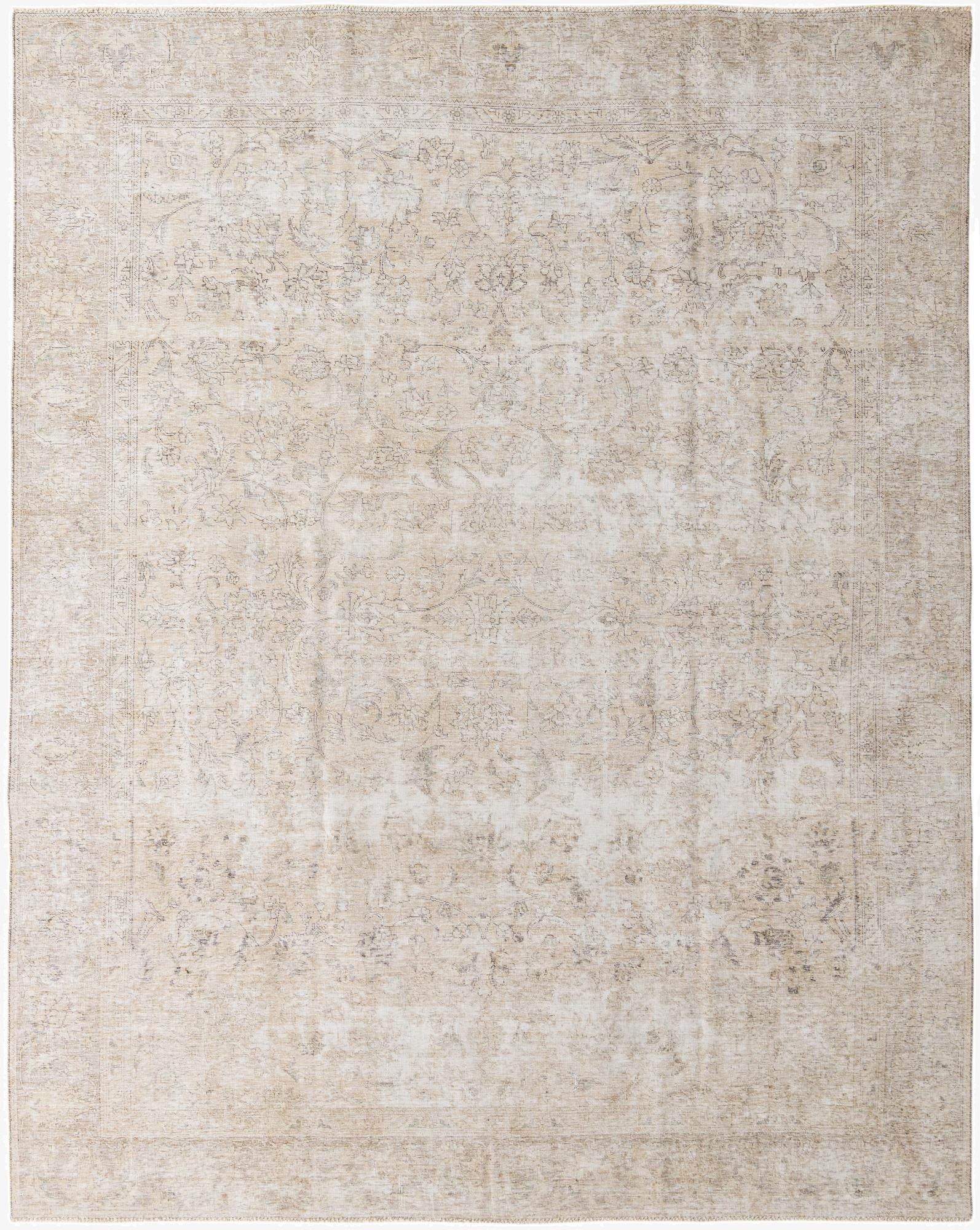 9' 6 x 12'  Hand Knotted Ultra Vintage Persian Wool Rug