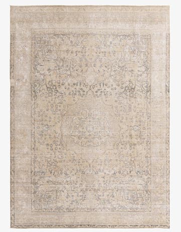 7' 9 x 11' Hand Knotted Ultra Vintage Persian Wool Rug