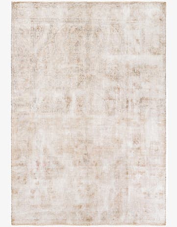 6' 9 x 9' 7 Hand Knotted Ultra Vintage Persian Wool Rug