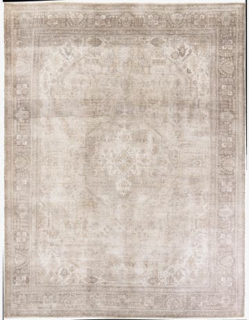 9' 8 x 12' 10 Hand Knotted Ultra Vintage Persian Wool Rug