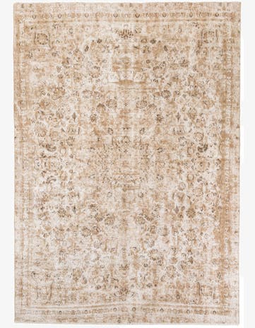 7' 7 x 10' 9 Hand Knotted Ultra Vintage Persian Wool Rug