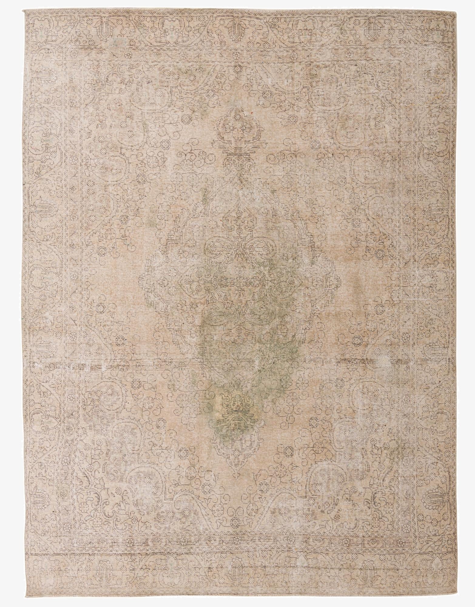 9' x 11' 10  Hand Knotted Ultra Vintage Persian Wool Rug