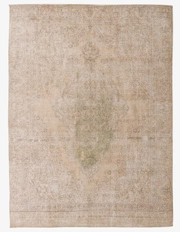 9' x 11' 10 Hand Knotted Ultra Vintage Persian Wool Rug