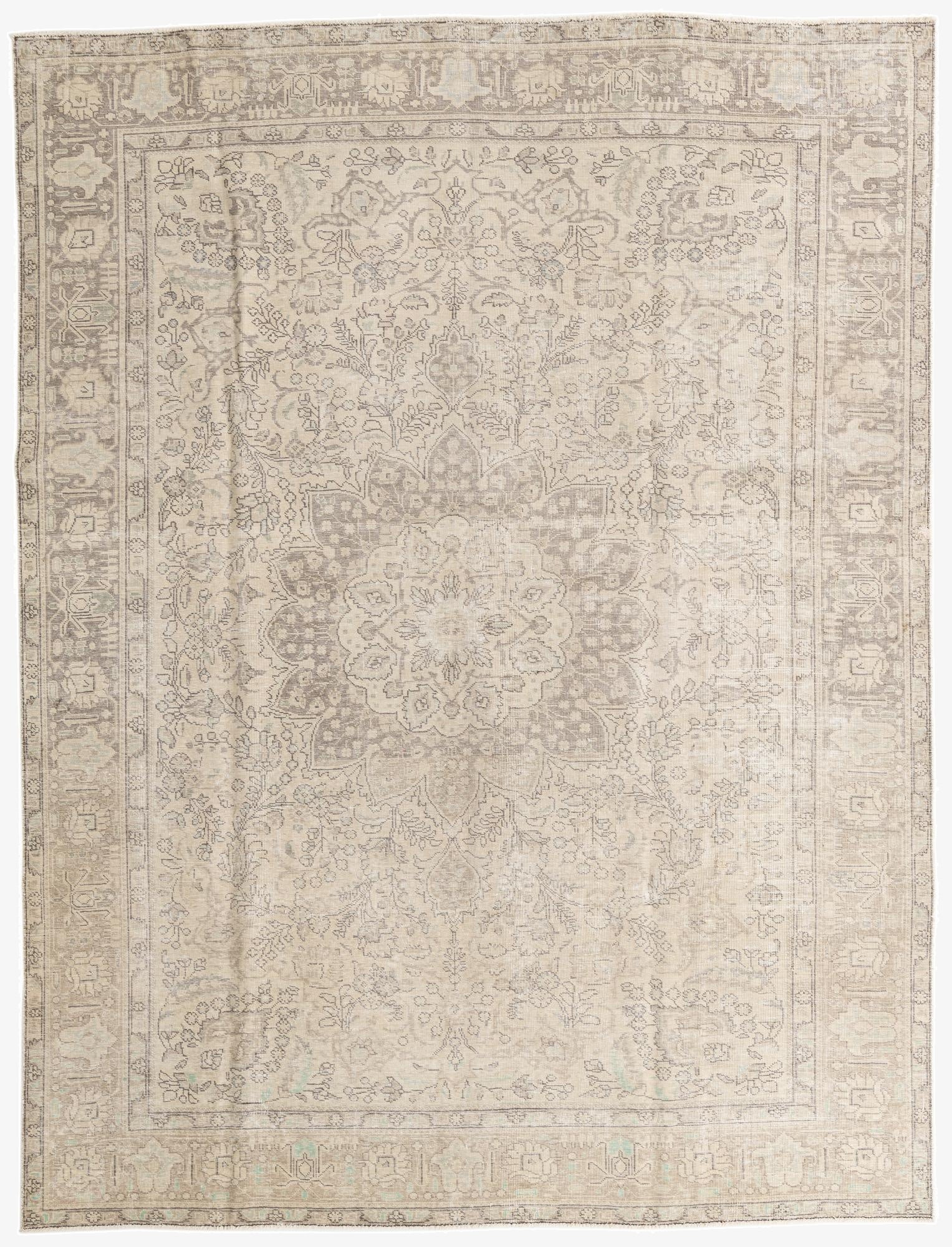 8' x 10' 7  Hand Knotted Ultra Vintage Persian Wool Rug