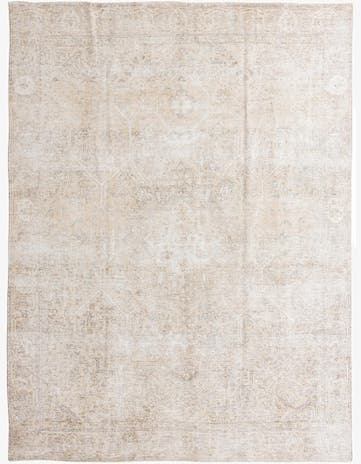 9' 2 x 12' 4 Hand Knotted Ultra Vintage Persian Wool Rug