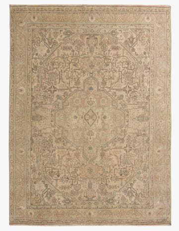 9' 6 x 12' 9 Hand Knotted Ultra Vintage Persian Wool Rug