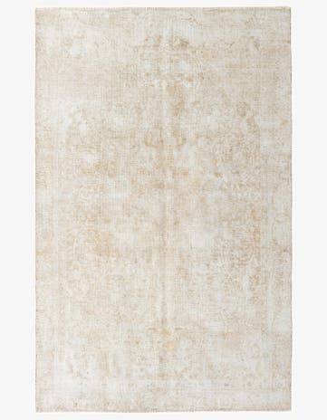 6' x 9' 4 Hand Knotted Ultra Vintage Persian Wool Rug