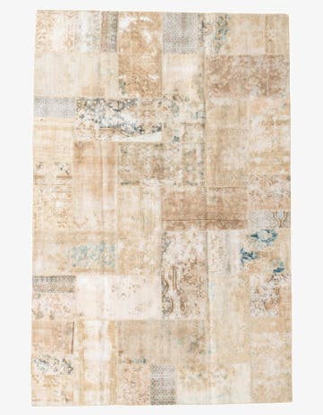 6' 10 x 10' 3 Hand Knotted Ultra Vintage Persian Wool Rug