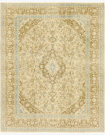 9' 9 x 12' 5 Hand Knotted Ultra Vintage Persian Wool Rug