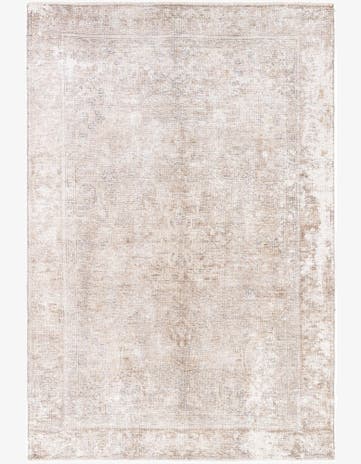 6' 4 x 9' 5 Hand Knotted Ultra Vintage Persian Wool Rug