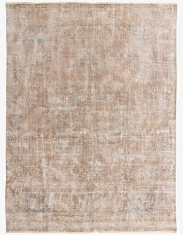 9' 5 x 13' Hand Knotted Ultra Vintage Persian Wool Rug