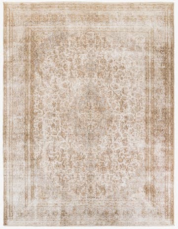 9' 7 x 12' 6 Hand Knotted Ultra Vintage Persian Wool Rug