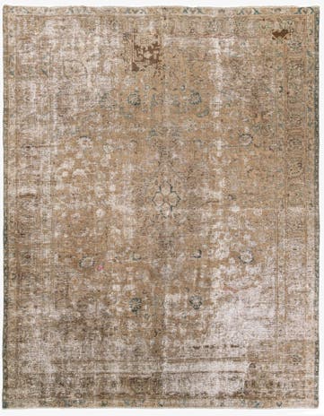 9' 7 x 11' 2 Hand Knotted Ultra Vintage Persian Wool Rug