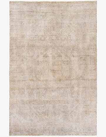 6' 2 x 9' 5 Hand Knotted Ultra Vintage Persian Wool Rug