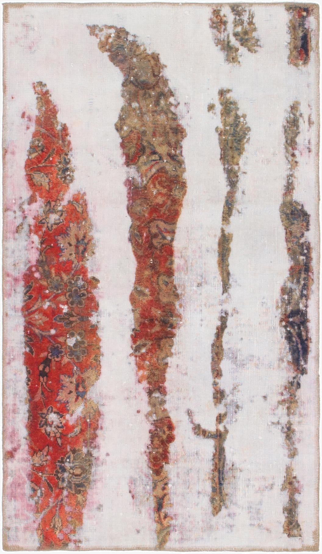 3' x 5' 4  Hand Knotted Ultra Vintage Persian Wool Rug