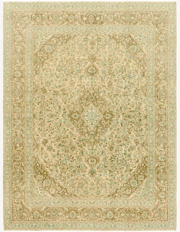9' 5 x 12' 4 Hand Knotted Ultra Vintage Persian Wool Rug