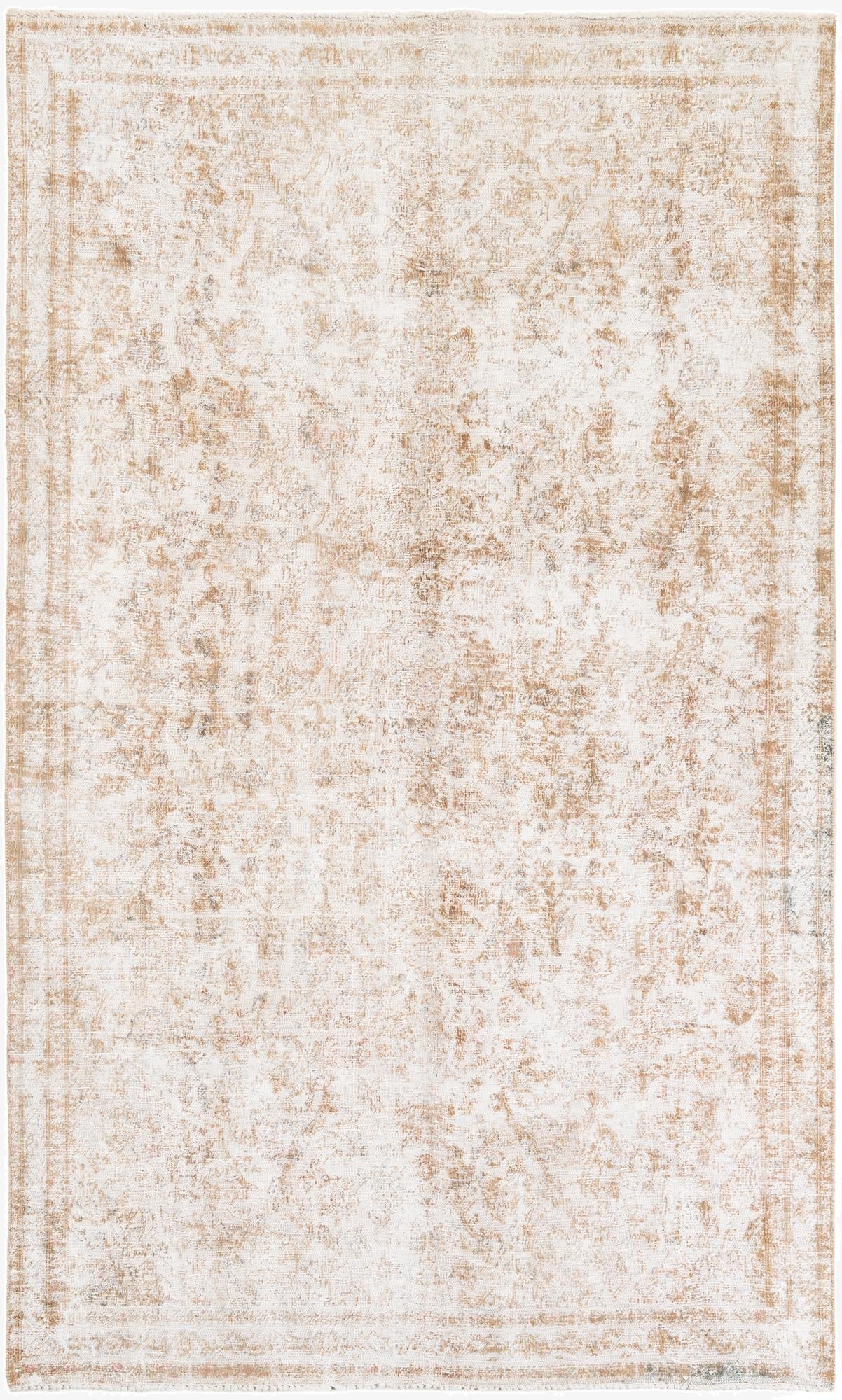 5' 4 x 9'  Hand Knotted Ultra Vintage Persian Wool Rug