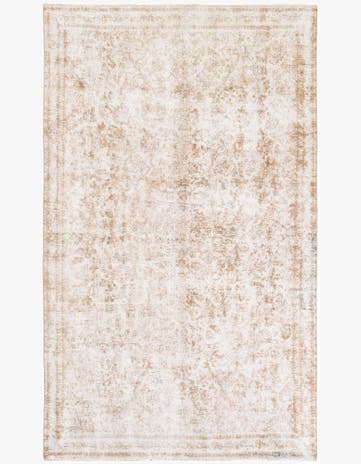 5' 4 x 9' Hand Knotted Ultra Vintage Persian Wool Rug