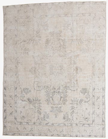 9' 8 x 12' 8 Hand Knotted Ultra Vintage Persian Wool Rug