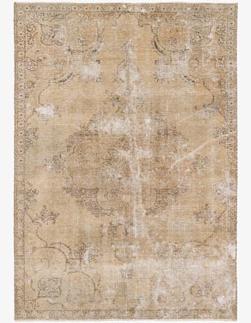 6' x 8' 7 Hand Knotted Ultra Vintage Persian Wool Rug