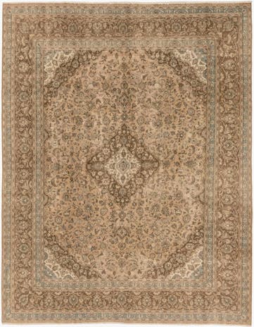 9' 6 x 12' 3 Hand Knotted Ultra Vintage Persian Wool Rug