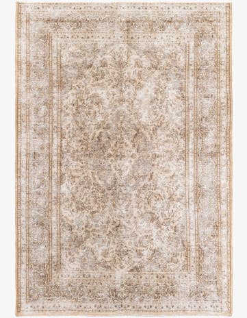 6' 5 x 9' 5 Hand Knotted Ultra Vintage Persian Wool Rug