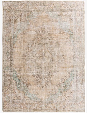 9' 8 x 12' 9 Hand Knotted Ultra Vintage Persian Wool Rug