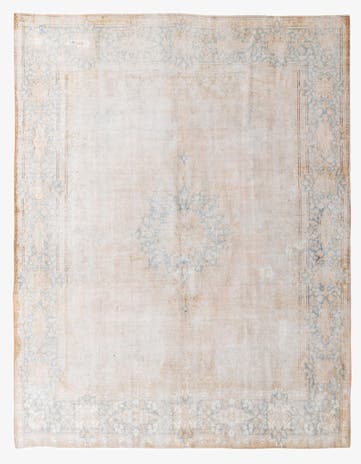 9' 8 x 12' 6 Hand Knotted Ultra Vintage Persian Wool Rug