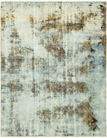 4' 7 x 5' 10 Hand Knotted Ultra Vintage Persian Wool Rug