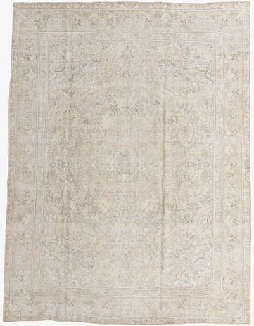 9' 7 x 12' 9 Hand Knotted Ultra Vintage Persian Wool Rug