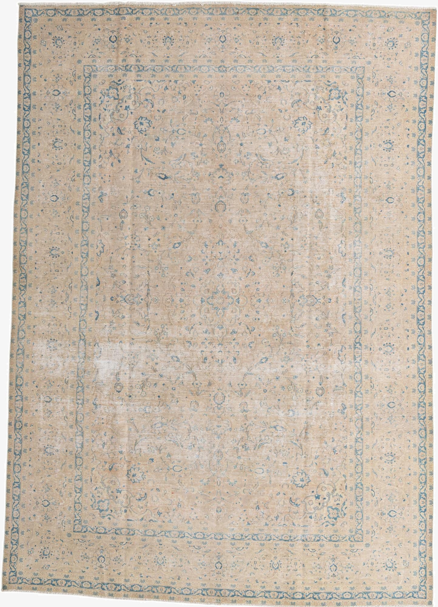 8' 10 x 12' 8  Hand Knotted Ultra Vintage Persian Wool Rug