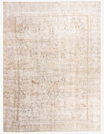 8' 7 x 12' Hand Knotted Ultra Vintage Persian Wool Rug