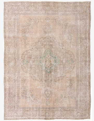 9' 6 x 13' 1 Hand Knotted Ultra Vintage Persian Wool Rug