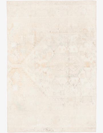 4' 3 x 6' Hand Knotted Ultra Vintage Persian Wool Rug