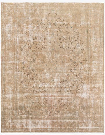 9' 6 x 12' Hand Knotted Ultra Vintage Persian Wool Rug