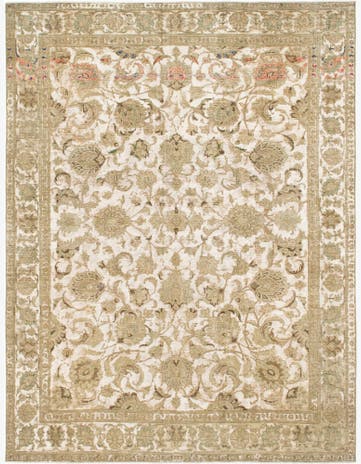 9' 8 x 12' 10 Hand Knotted Ultra Vintage Persian Wool Rug