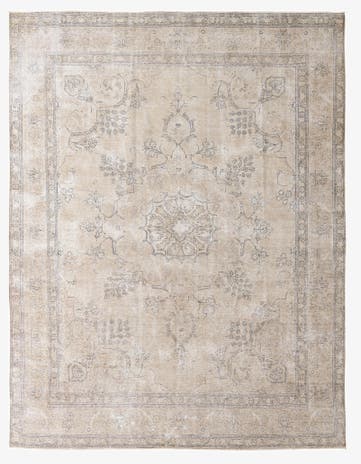 9' 6 x 12' 2 Hand Knotted Ultra Vintage Persian Wool Rug