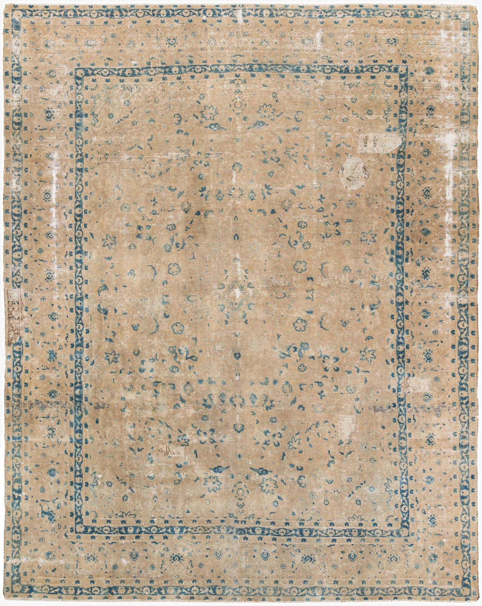 9' 6 x 12'  Hand Knotted Ultra Vintage Persian Wool Rug