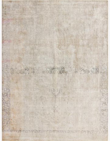 9' x 11' 10 Hand Knotted Ultra Vintage Persian Wool Rug