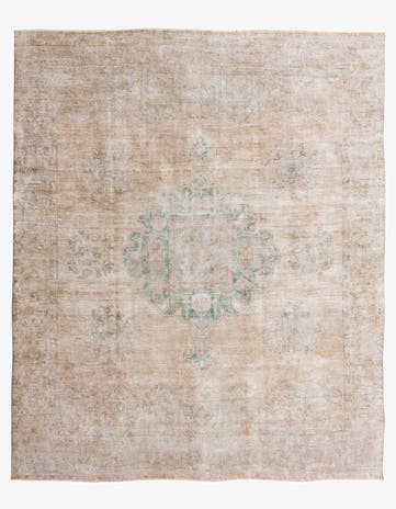 9' 9 x 11' 6 Hand Knotted Ultra Vintage Persian Wool Rug